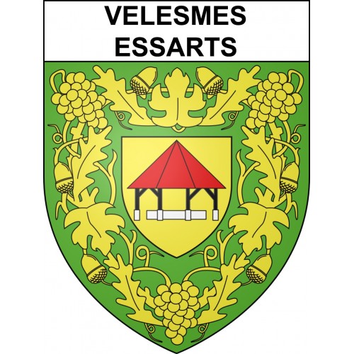 Stickers coat of arms Velesmes-Essarts adhesive sticker
