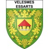 Velesmes-Essarts Sticker wappen, gelsenkirchen, augsburg, klebender aufkleber