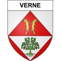 Pegatinas escudo de armas de Verne adhesivo de la etiqueta engomada