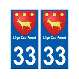 33 Lège-Cap-Ferret blason  ville sticker autocollant plaque