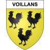 Voillans 25 ville sticker blason écusson autocollant adhésif
