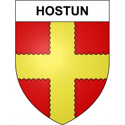 Hostun 26 ville sticker blason écusson autocollant adhésif