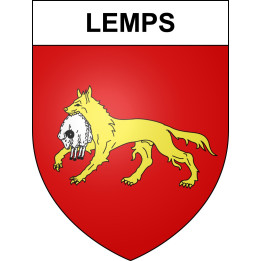 Pegatinas escudo de armas de Lemps adhesivo de la etiqueta engomada