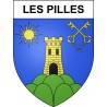 Adesivi stemma Les Pilles adesivo