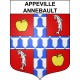 Appeville-Annebault 27 ville sticker blason écusson autocollant adhésif