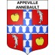 Appeville-Annebault 27 ville sticker blason écusson autocollant adhésif