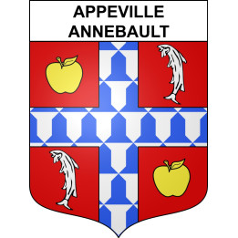 Stickers coat of arms Appeville-Annebault adhesive sticker
