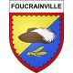 Foucrainville 27 ville sticker blason écusson autocollant adhésif