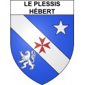 Le Plessis-Hébert 27 ville sticker blason écusson autocollant adhésif
