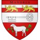 Mandres 27 ville sticker blason écusson autocollant adhésif