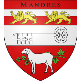 Mandres Sticker wappen, gelsenkirchen, augsburg, klebender aufkleber