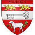 Mandres 27 ville sticker blason écusson autocollant adhésif