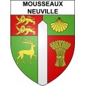 Mousseaux-Neuville 27 ville sticker blason écusson autocollant adhésif