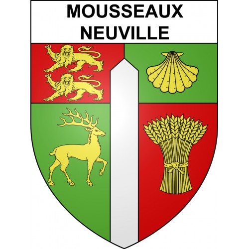 Adesivi stemma Mousseaux-Neuville adesivo