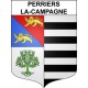 Pegatinas escudo de armas de Perriers-la-Campagne adhesivo de la etiqueta engomada