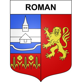 Pegatinas escudo de armas de Roman adhesivo de la etiqueta engomada