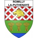 Romilly-la-Puthenaye 27 ville sticker blason écusson autocollant adhésif