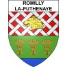 Romilly-la-Puthenaye 27 ville sticker blason écusson autocollant adhésif
