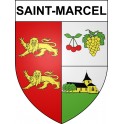 Saint-Marcel Sticker wappen, gelsenkirchen, augsburg, klebender aufkleber