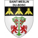 Stickers coat of arms Saint-Meslin-du-Bosc adhesive sticker