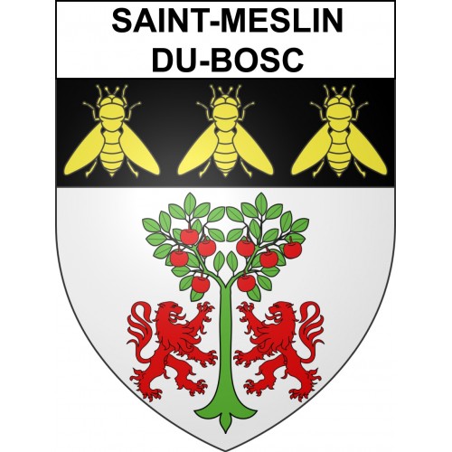 Adesivi stemma Saint-Meslin-du-Bosc adesivo