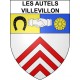 Les Autels-Villevillon 28 ville sticker blason écusson autocollant adhésif