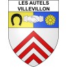 Pegatinas escudo de armas de Les Autels-Villevillon adhesivo de la etiqueta engomada