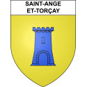 Saint-Ange-et-Torçay Sticker wappen, gelsenkirchen, augsburg, klebender aufkleber