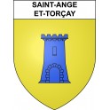 Adesivi stemma Saint-Ange-et-Torçay adesivo