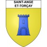 Saint-Ange-et-Torçay 28 ville sticker blason écusson autocollant adhésif