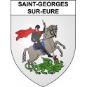 Saint-Georges-sur-Eure 28 ville sticker blason écusson autocollant adhésif