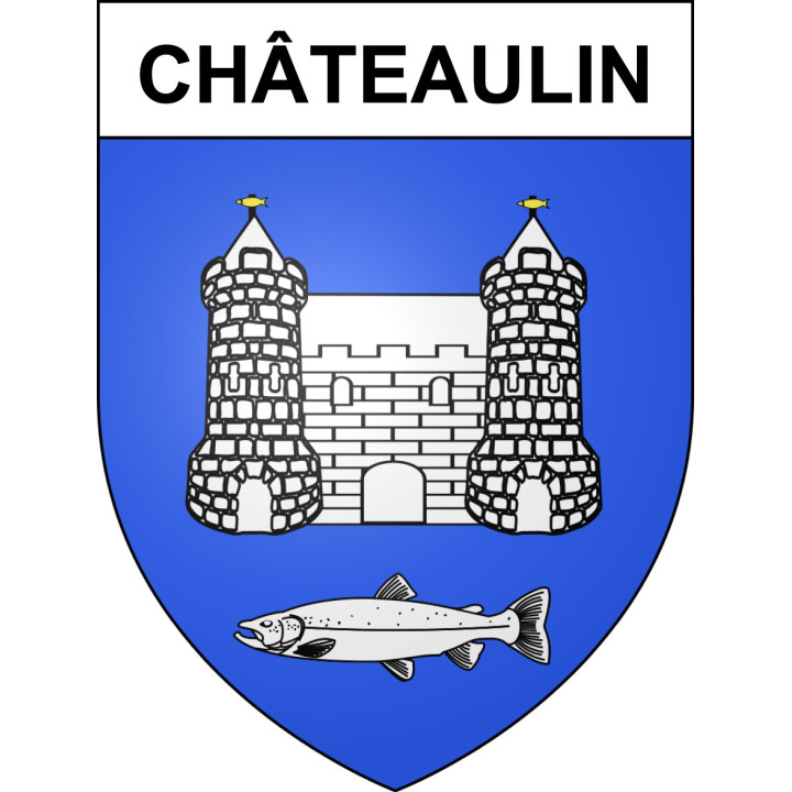 Châteaulin Sticker wappen, gelsenkirchen, augsburg, klebender aufkleber