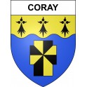 Stickers coat of arms Coray adhesive sticker