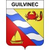 Pegatinas escudo de armas de Guilvinec adhesivo de la etiqueta engomada