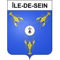 Île-de-Sein Sticker wappen, gelsenkirchen, augsburg, klebender aufkleber