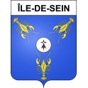 Île-de-Sein Sticker wappen, gelsenkirchen, augsburg, klebender aufkleber