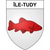 Île-Tudy 29 ville sticker blason écusson autocollant adhésif
