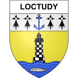 Loctudy Sticker wappen, gelsenkirchen, augsburg, klebender aufkleber