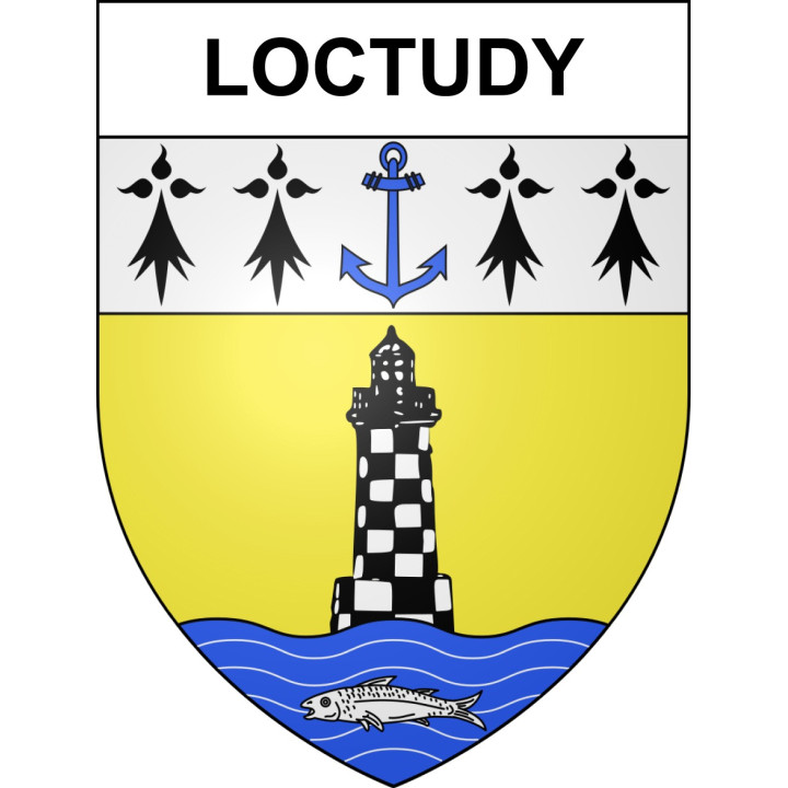 Stickers coat of arms Loctudy adhesive sticker