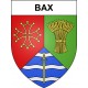 Pegatinas escudo de armas de Bax adhesivo de la etiqueta engomada