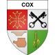 Cox Sticker wappen, gelsenkirchen, augsburg, klebender aufkleber