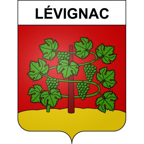 Lévignac 31 ville sticker blason écusson autocollant adhésif