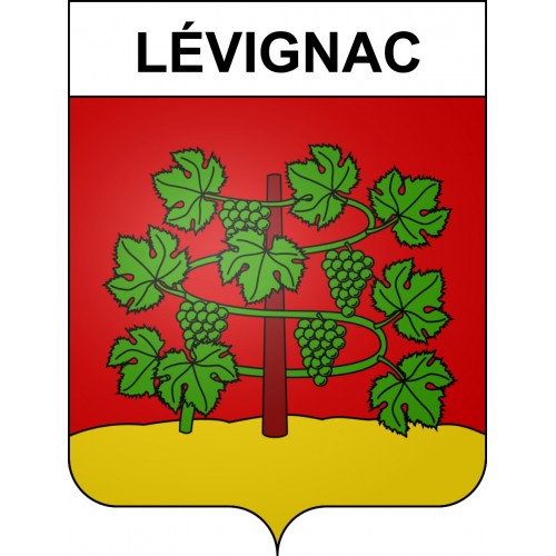 Lévignac Sticker wappen, gelsenkirchen, augsburg, klebender aufkleber