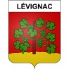 Pegatinas escudo de armas de Lévignac adhesivo de la etiqueta engomada
