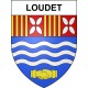 Pegatinas escudo de armas de Loudet adhesivo de la etiqueta engomada