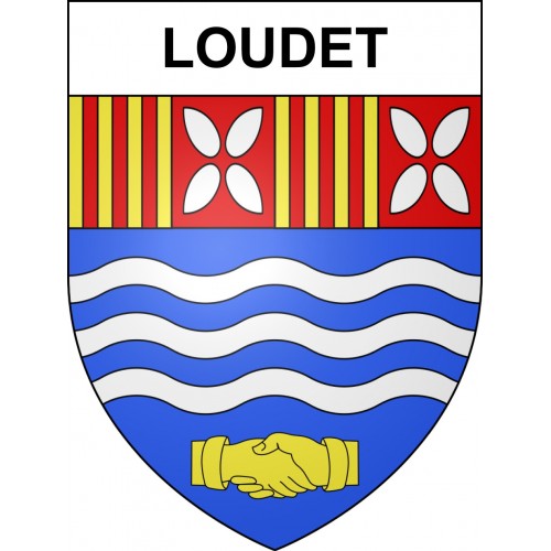 Stickers coat of arms Loudet adhesive sticker