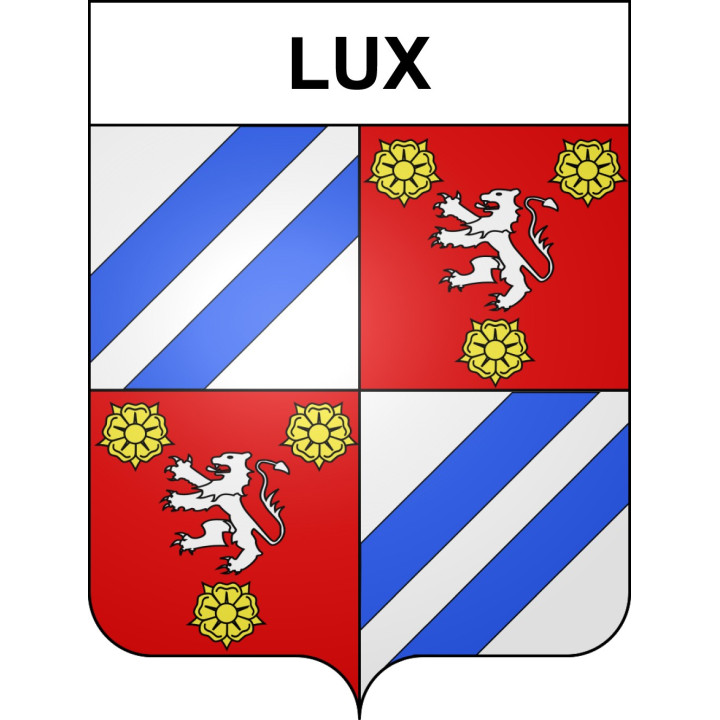 Lux Sticker wappen, gelsenkirchen, augsburg, klebender aufkleber