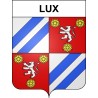 Lux Sticker wappen, gelsenkirchen, augsburg, klebender aufkleber