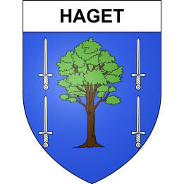 Pegatinas escudo de armas de Haget adhesivo de la etiqueta engomada