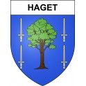 Pegatinas escudo de armas de Haget adhesivo de la etiqueta engomada